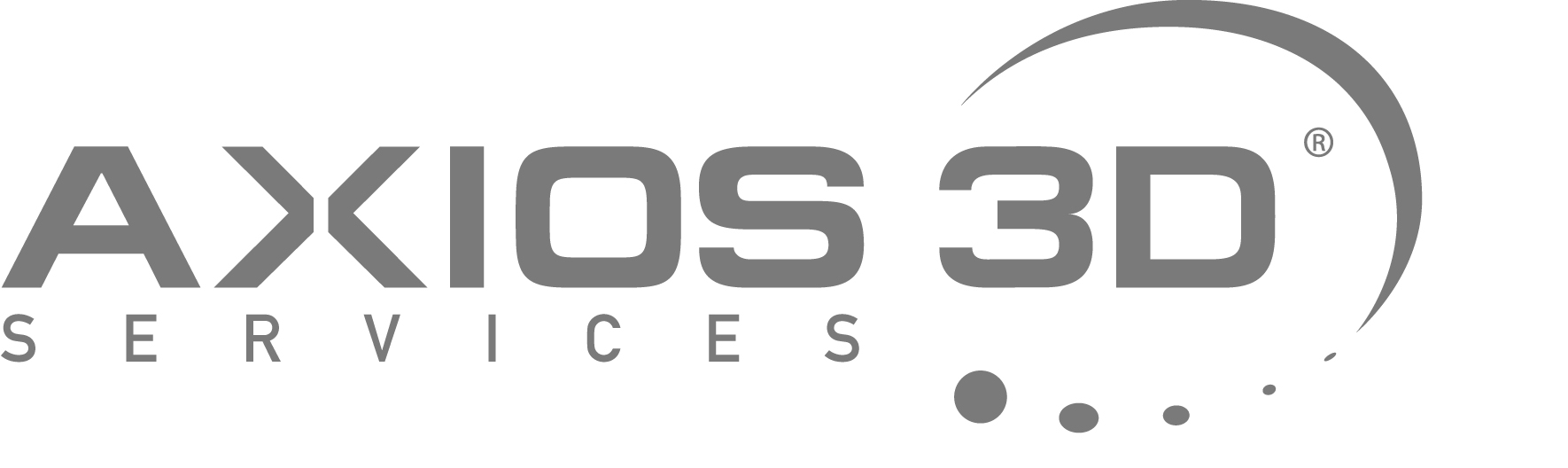 Axios 3D Logo Grau